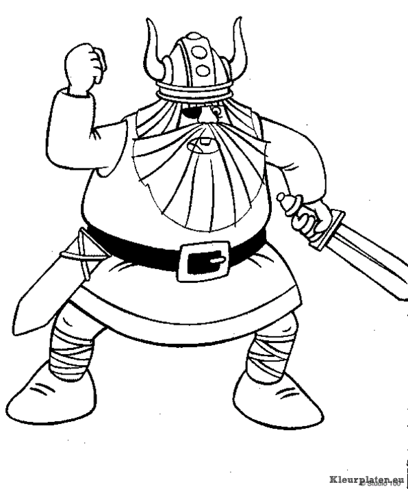 Wicky de viking kleurplaten