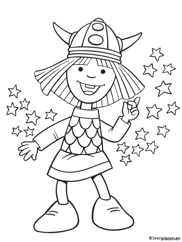 Wicky de viking kleurplaten