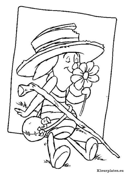 Winnie de pooh en knorretje kleurplaten