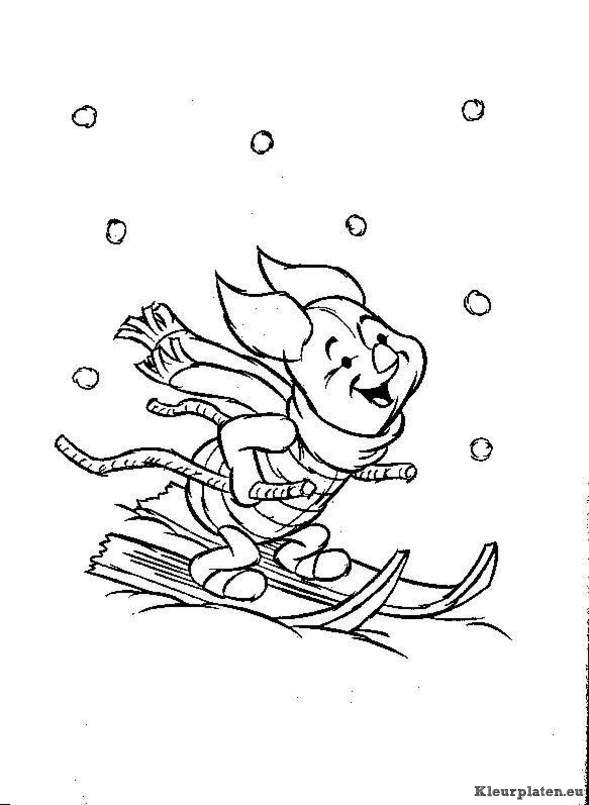 Winnie de pooh en knorretje kleurplaten