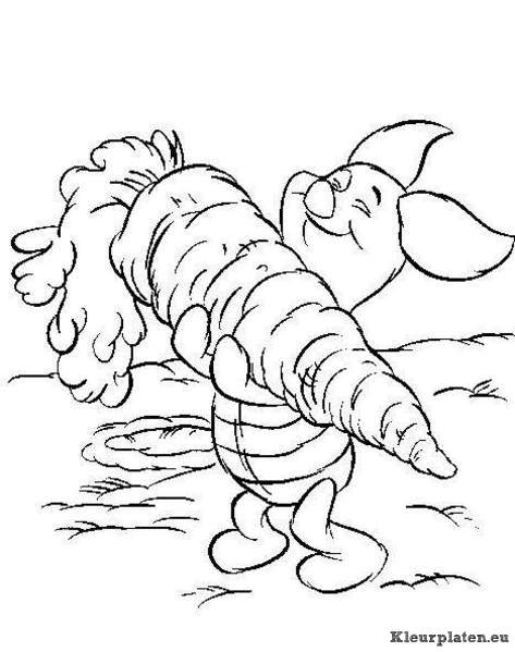 Winnie de pooh en knorretje kleurplaten