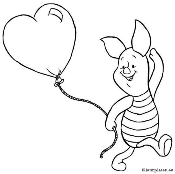 Winnie de pooh en knorretje kleurplaten