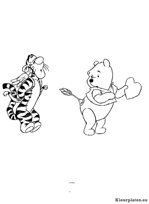 Winnie de pooh kleurplaat