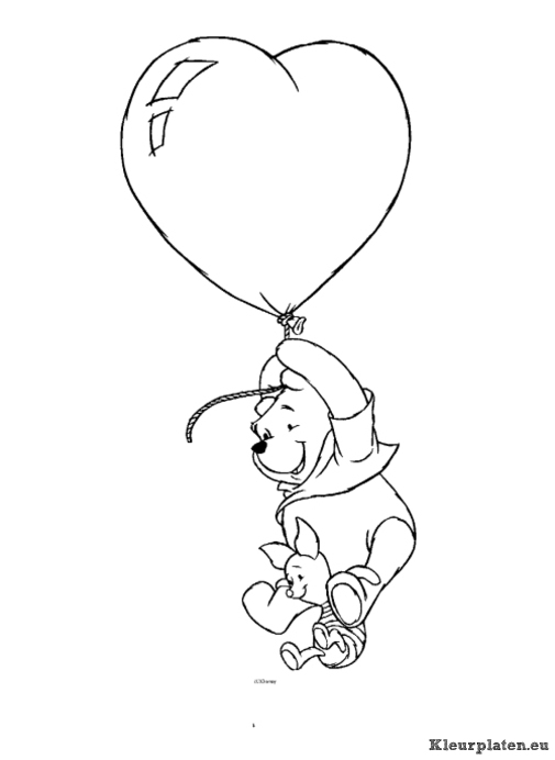 Winnie de pooh kleurplaten