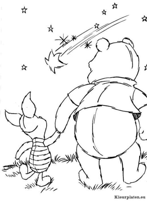 Winnie de pooh kleurplaat