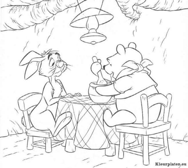 Winnie de pooh kleurplaten