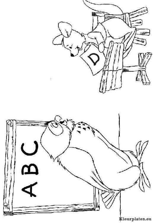 Winnie de pooh kleurplaten