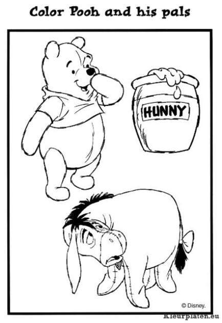 Winnie de pooh kleurplaten