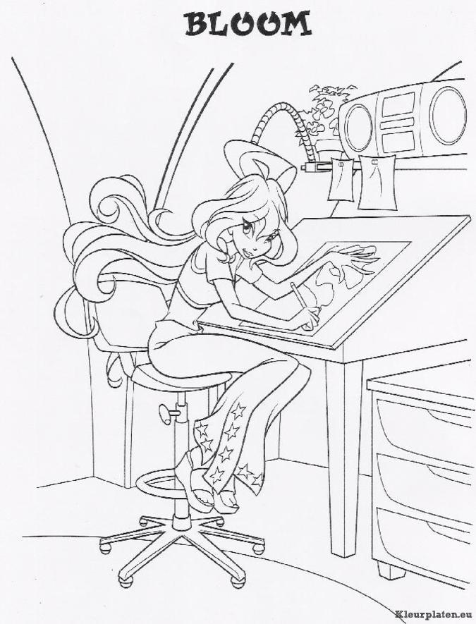 Winx club kleurplaten