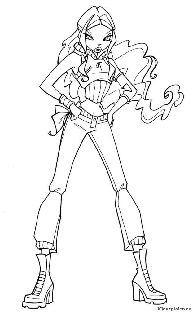 Winx club kleurplaten
