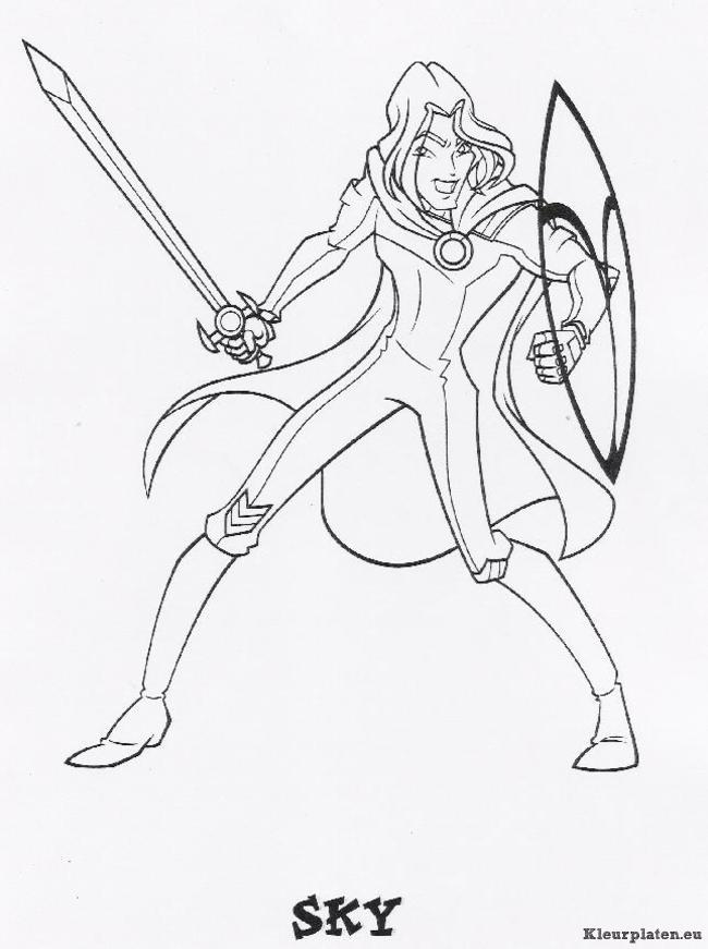 Winx club kleurplaten
