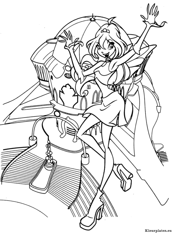 Winx club kleurplaten