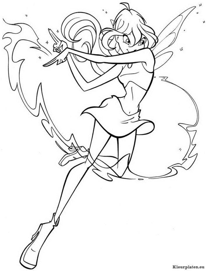 Winx club kleurplaten