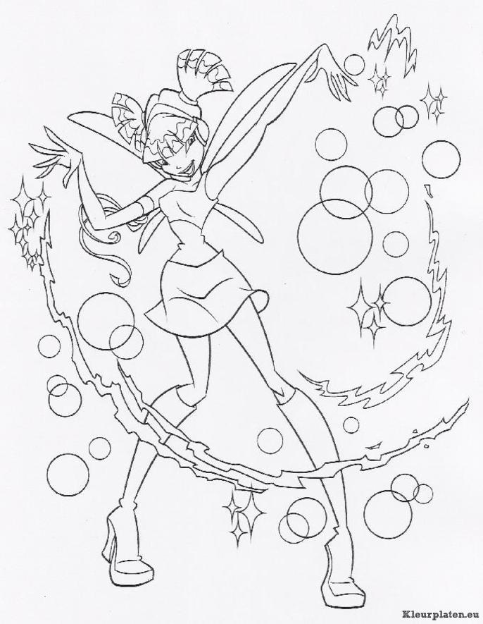 Winx club kleurplaten