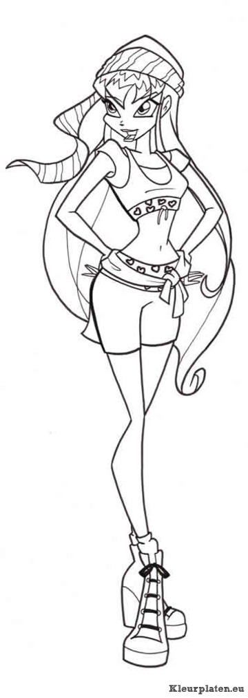 Winx club kleurplaten