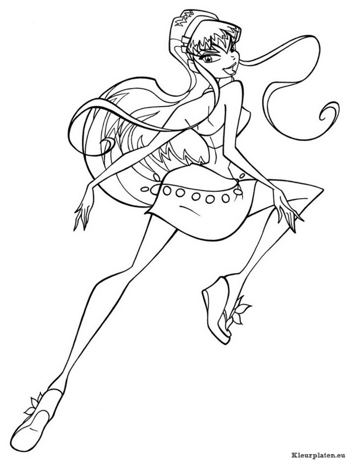 Winx club kleurplaten