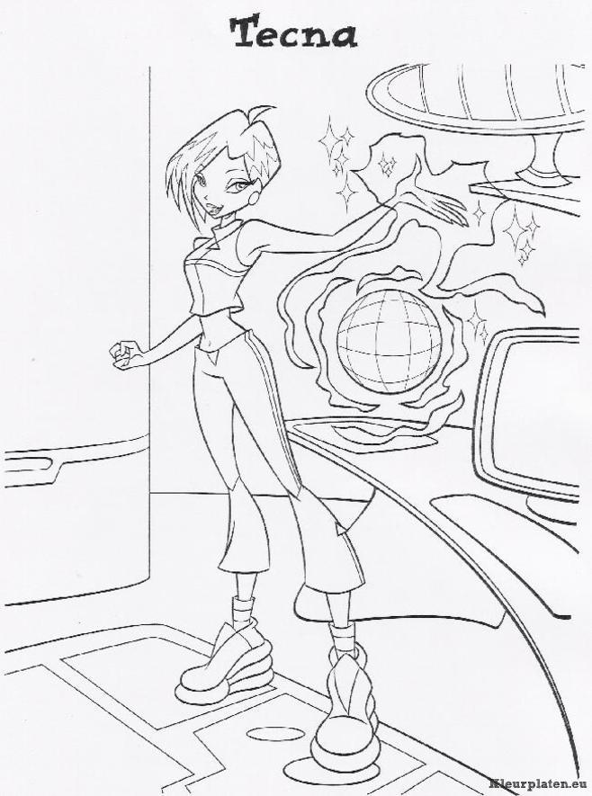 Winx club kleurplaten