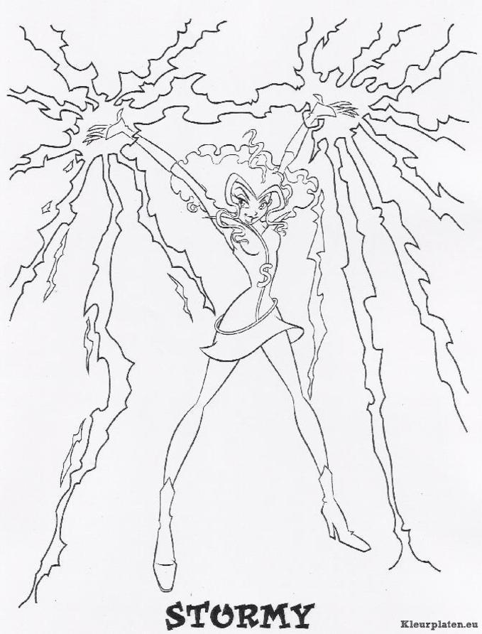 Winx club kleurplaten