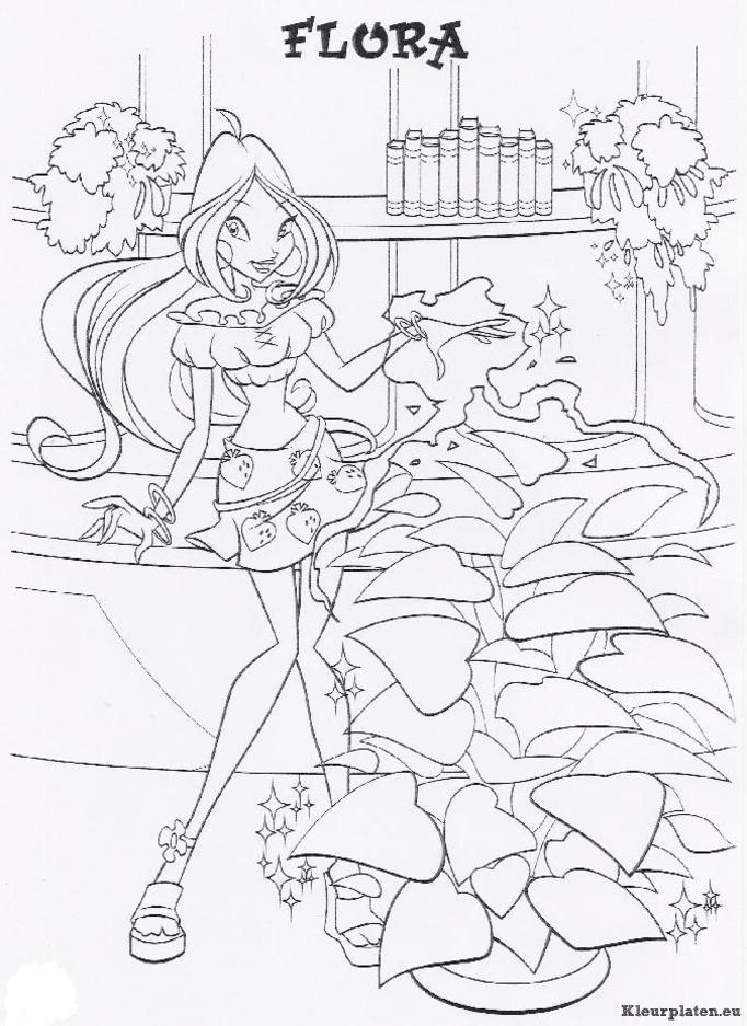 Winx club kleurplaat