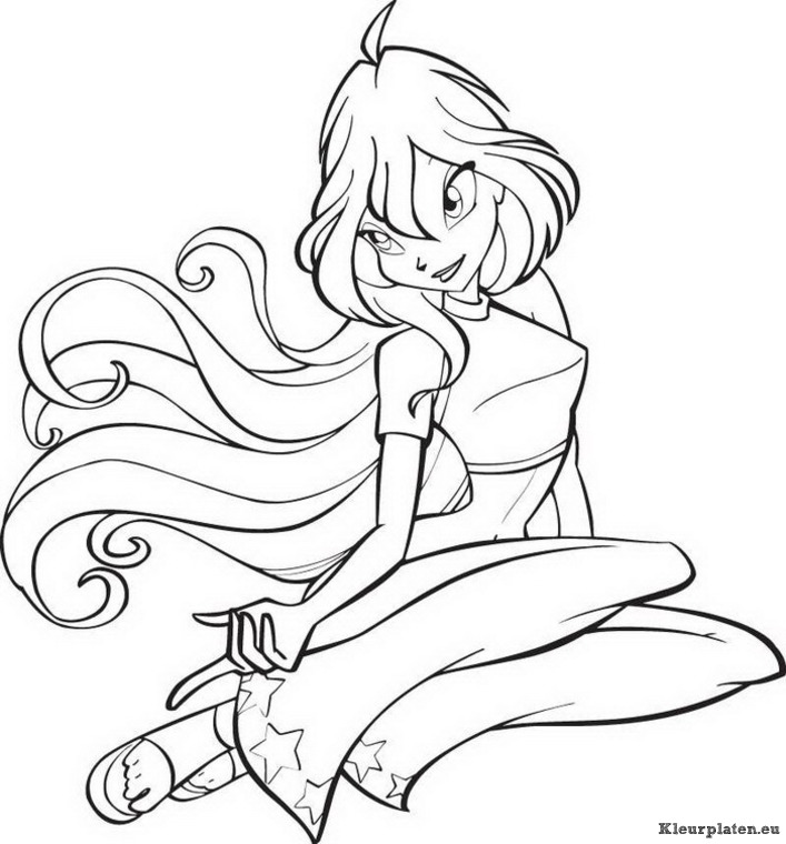 Winx club kleurplaten