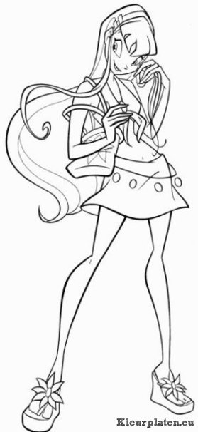 Winx club kleurplaten