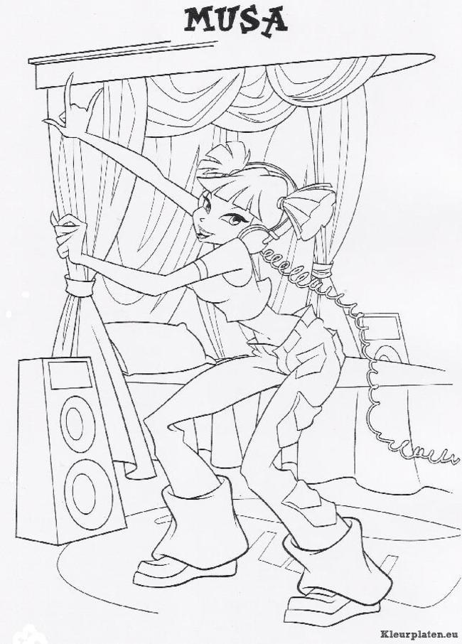 Winx club kleurplaten