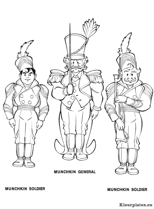 Wizard of oz kleurplaten
