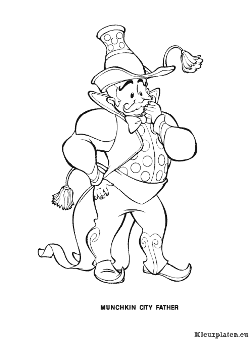 Wizard of oz kleurplaten