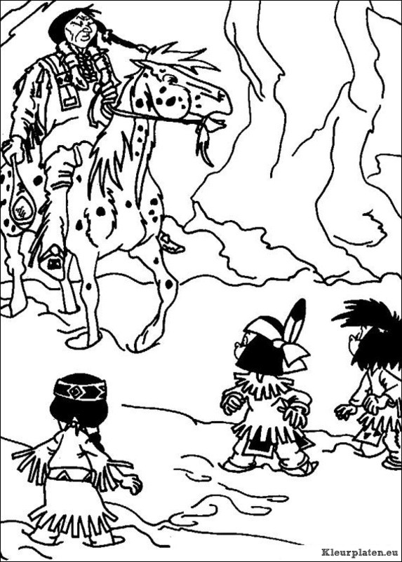 Yakari kleurplaten