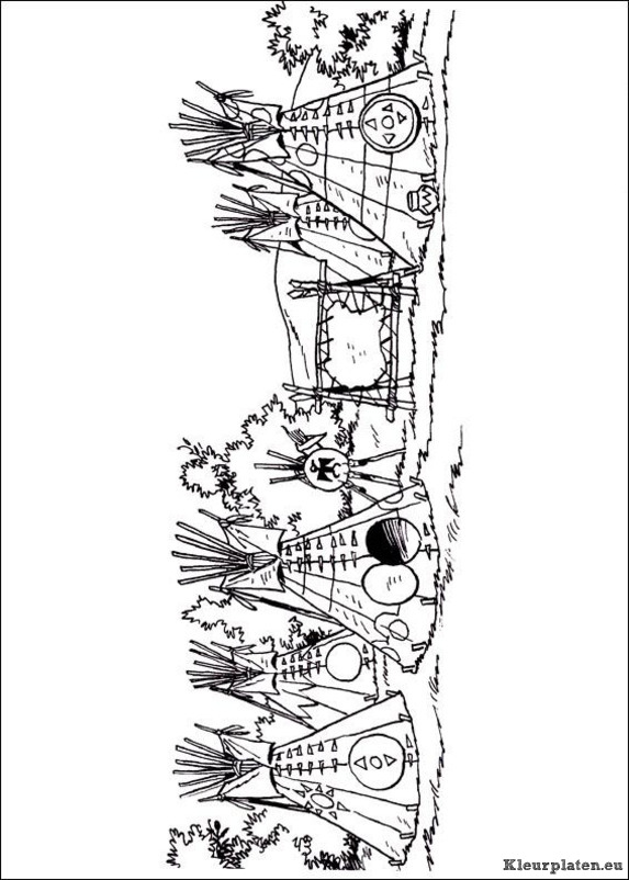 Yakari kleurplaten