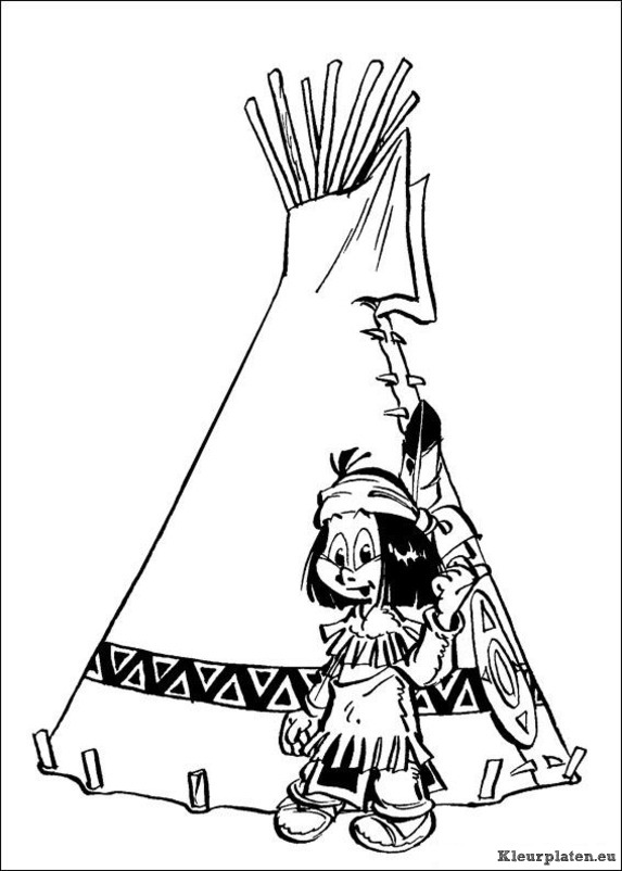 Yakari kleurplaten