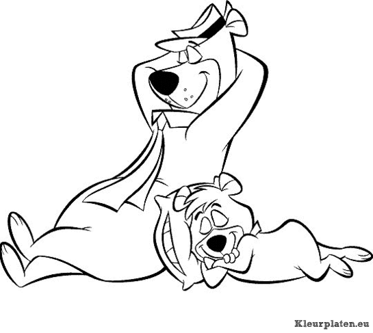 Yogi beer kleurplaten