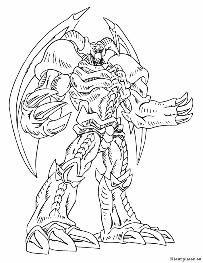 Yu gi oh kleurplaten
