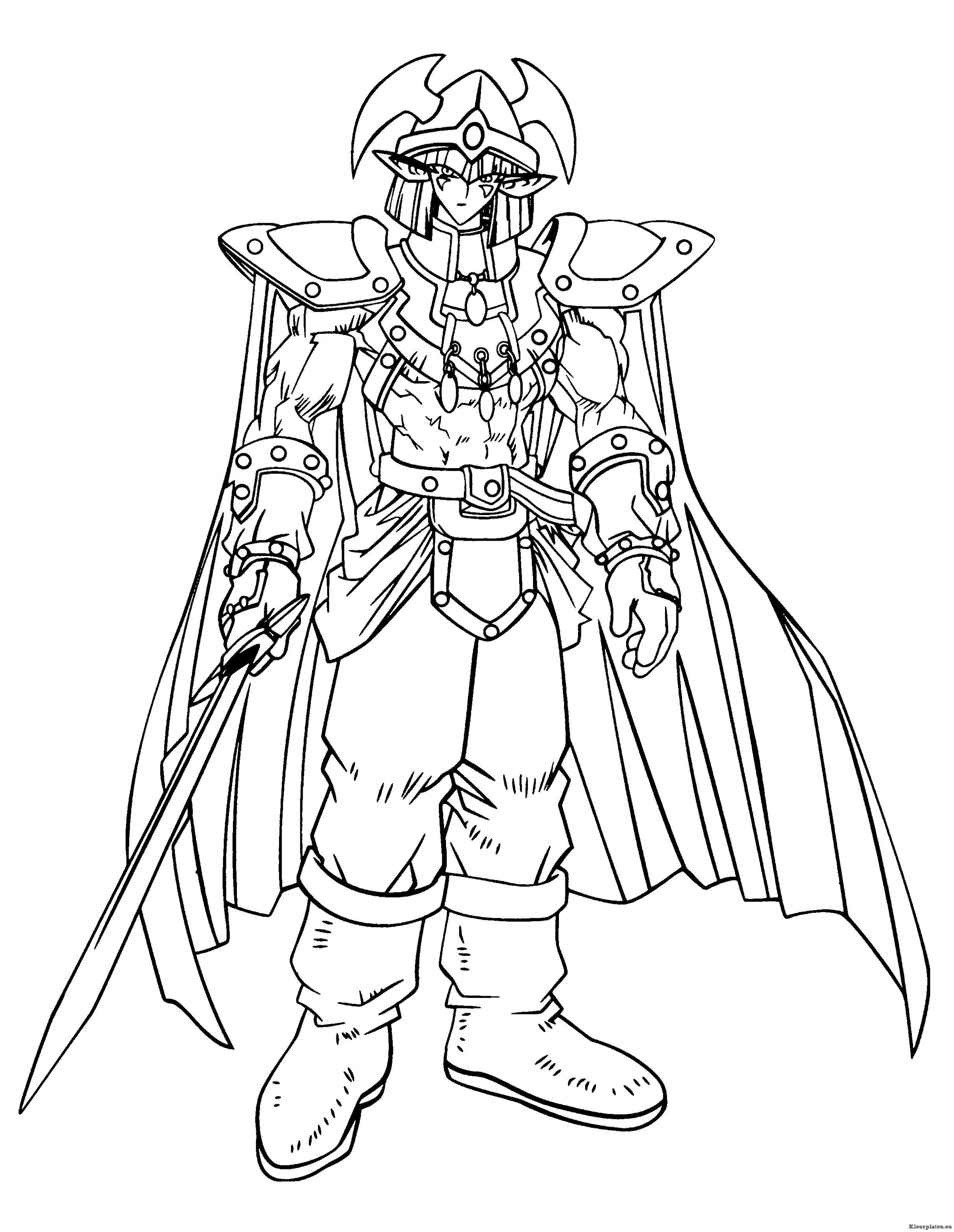 Yu gi oh kleurplaten
