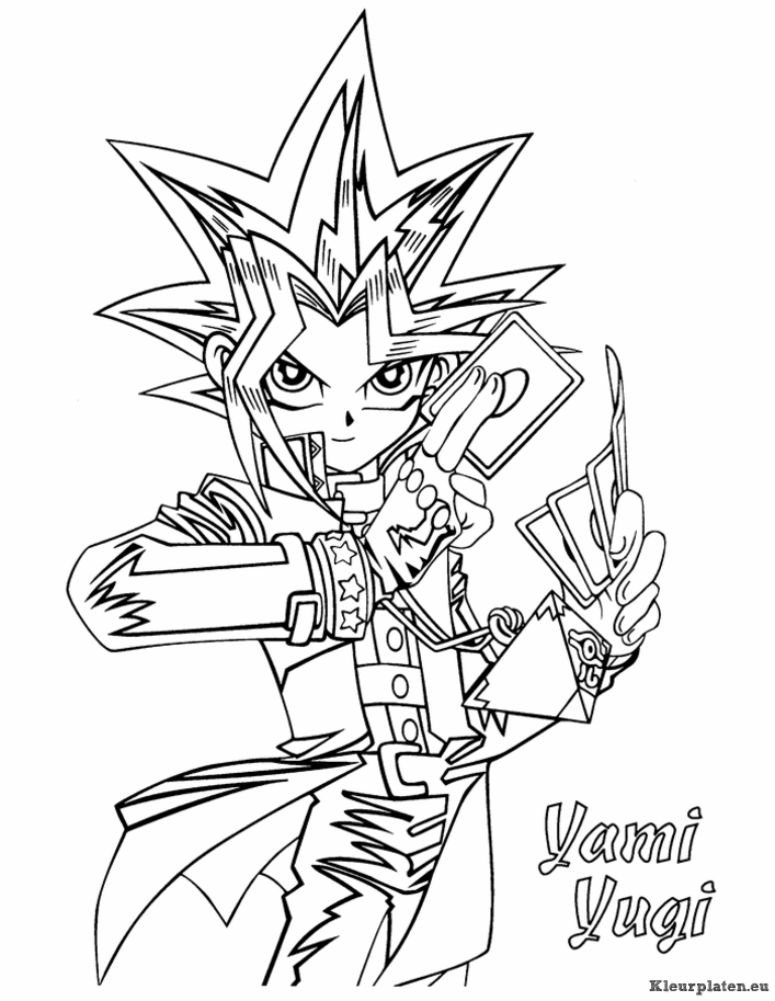 Yu gi oh kleurplaten