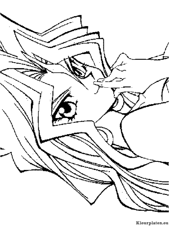 Yu gi oh kleurplaten