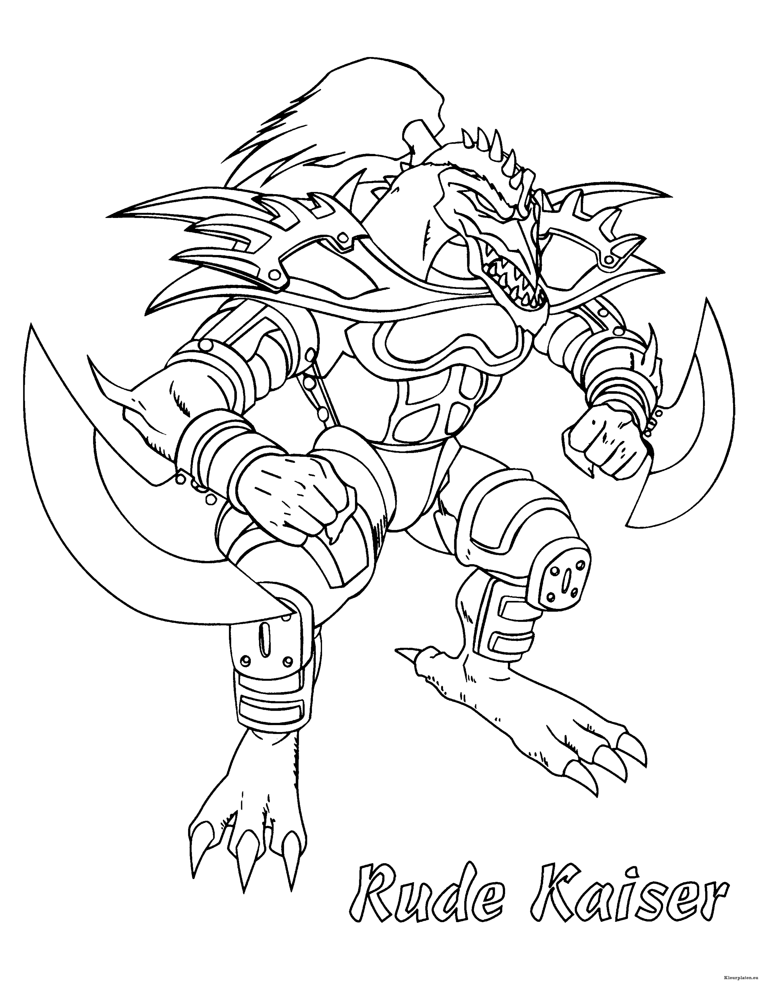Yu gi oh kleurplaten