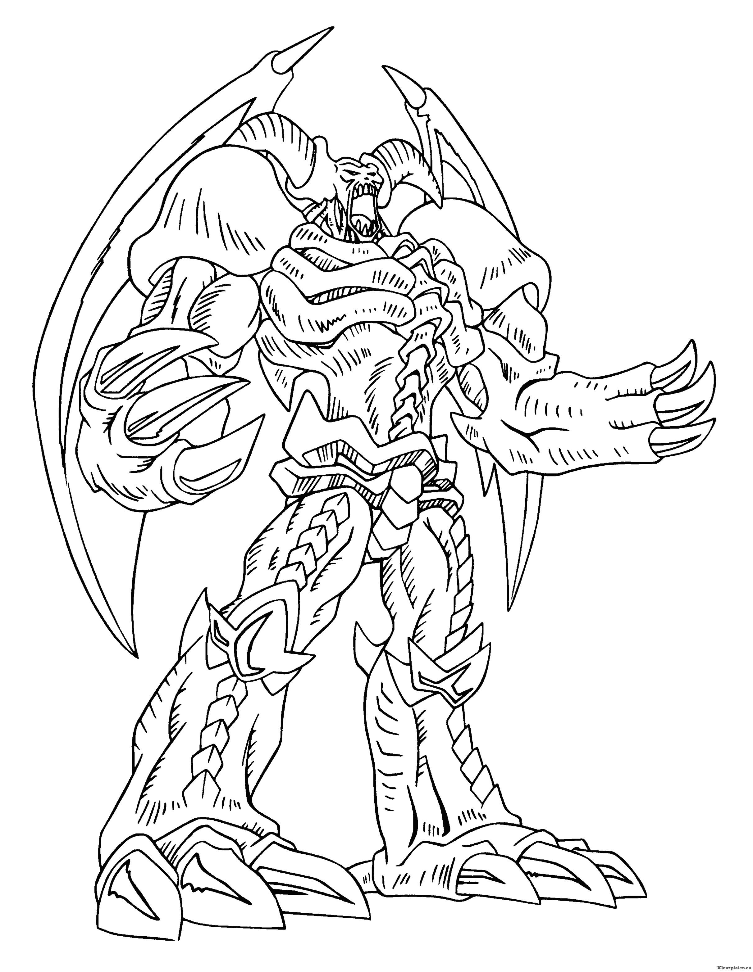 Yu gi oh kleurplaten