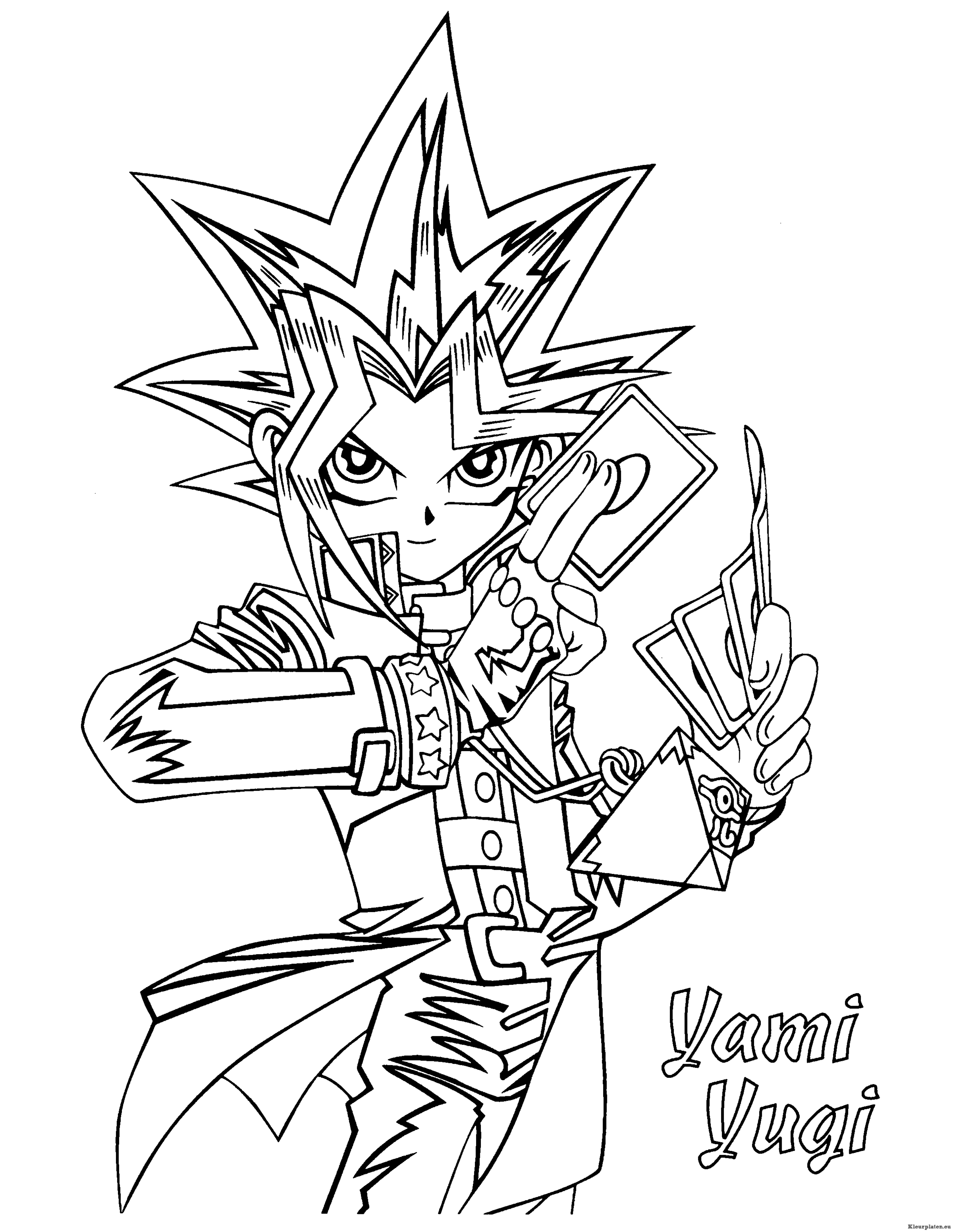 Yu gi oh kleurplaat