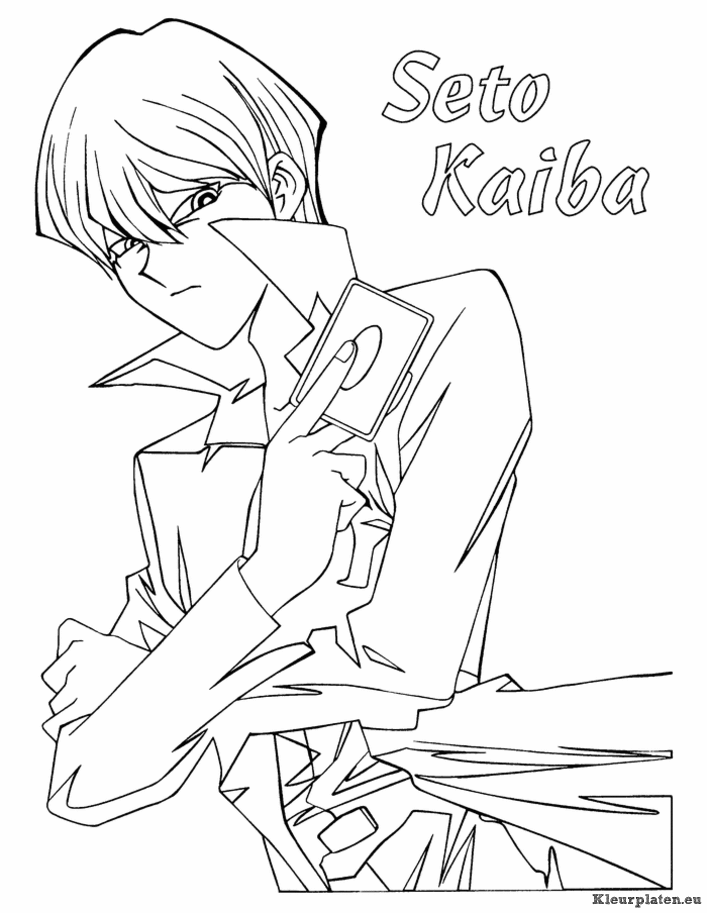 Yu gi oh kleurplaten