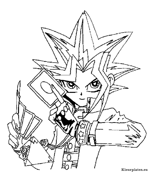 Yu gi oh kleurplaten