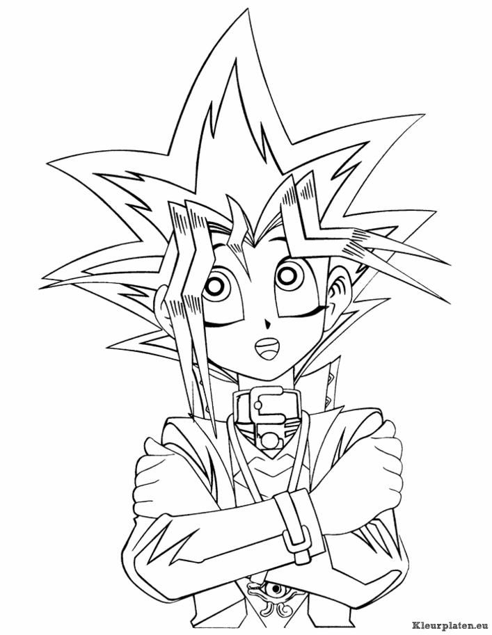 Yu gi oh kleurplaten