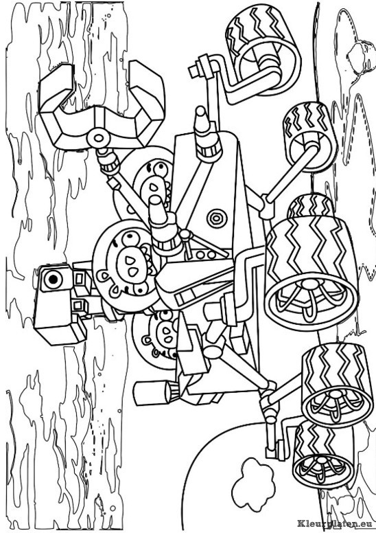 Angry birds space kleurplaten