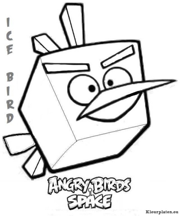 Angry birds space kleurplaten