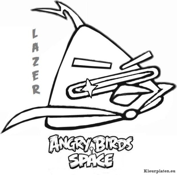 Angry birds space kleurplaten
