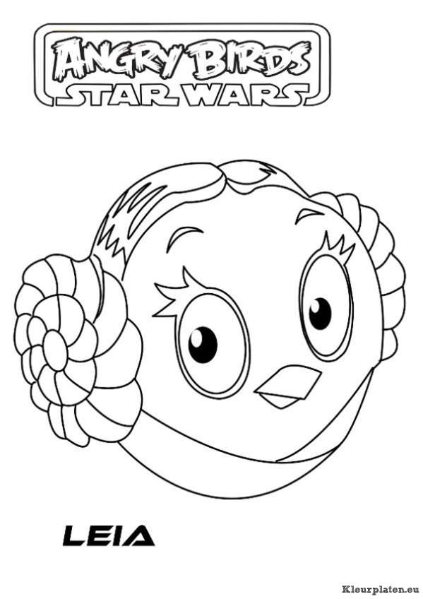 Angry birds star wars kleurplaten