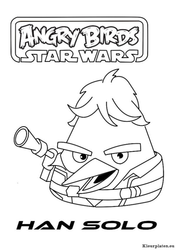 Angry birds star wars kleurplaat