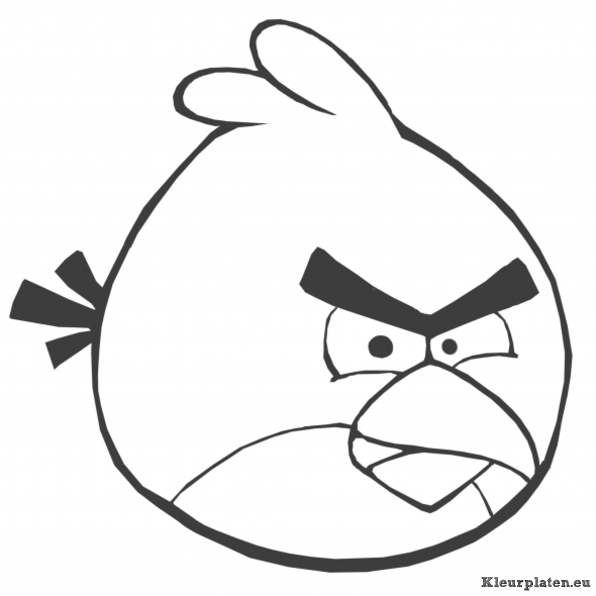 Angry birds kleurplaten