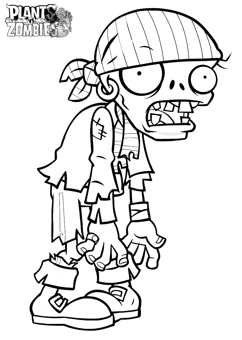 Plants vs zombies kleurplaten
