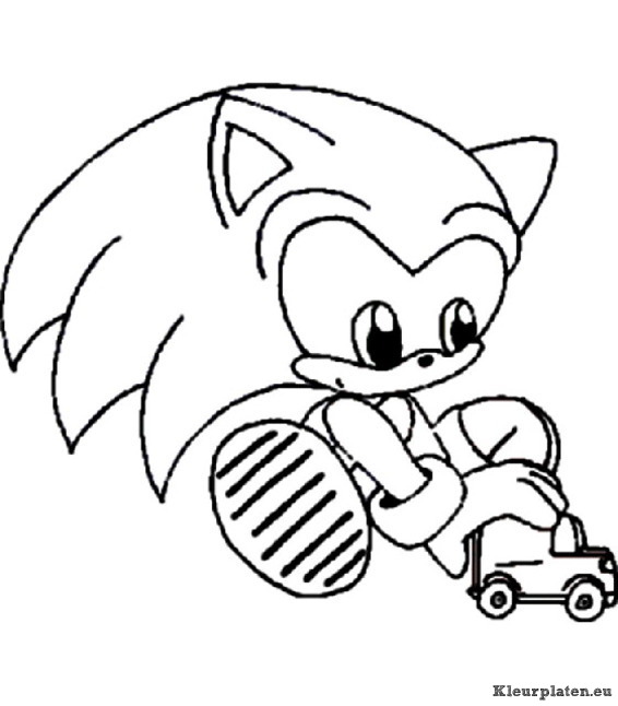 Sonic x kleurplaten